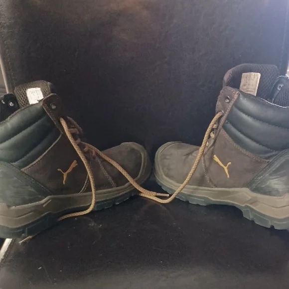 Puma Women's Brown Composite Toe Boots - Picture 4 of 9